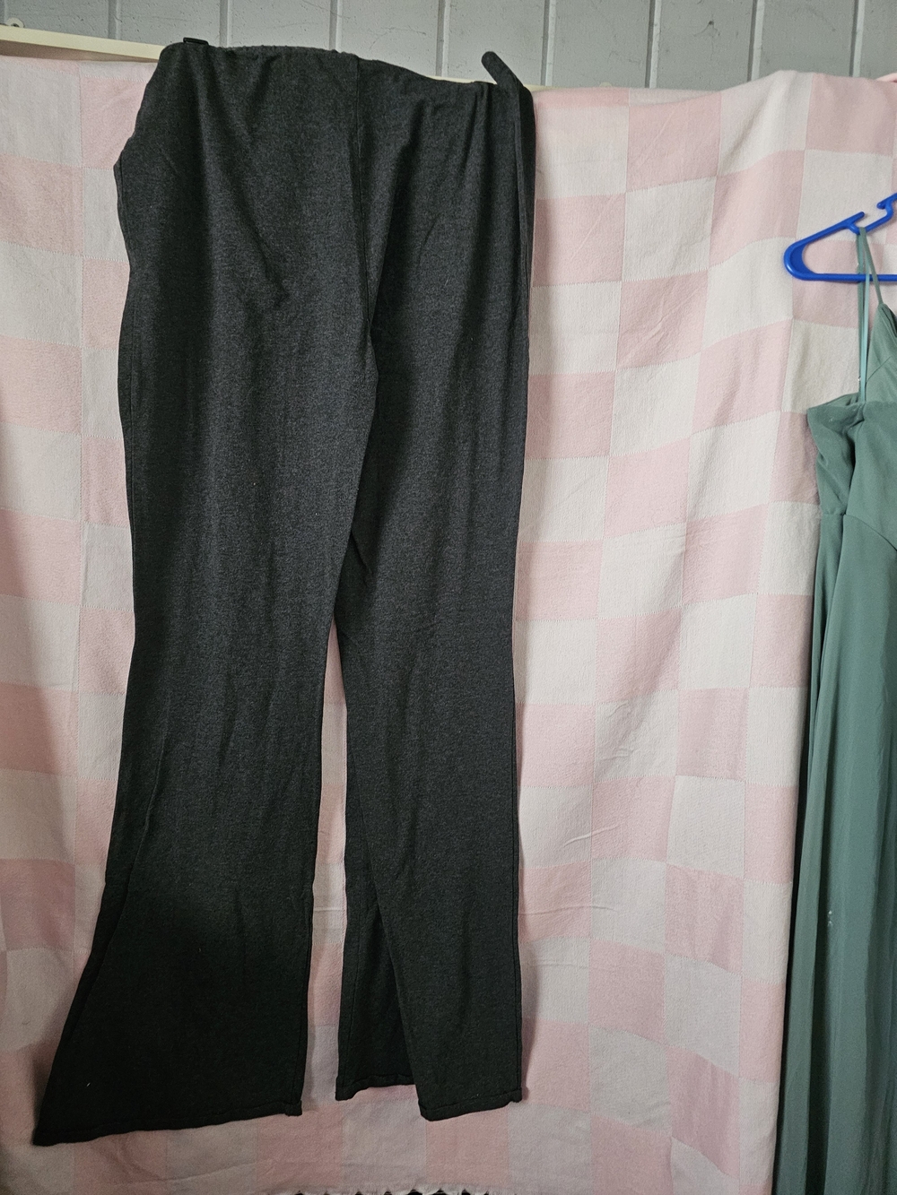 Fashion Nova Black Wide-Leg Stretch Pants